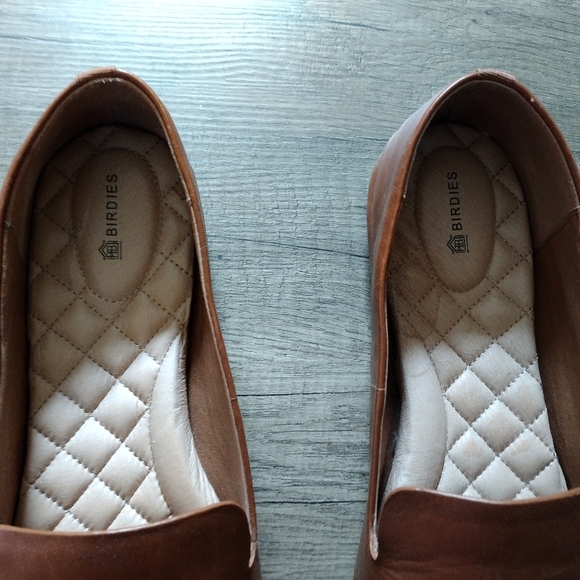 Birdies Starling Leather Loafers Flats Size 11 Brown Carmel Womens - Picture 4 of 14